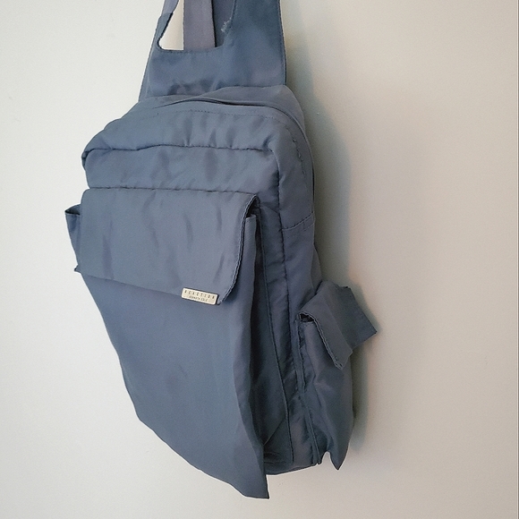 Kenneth Cole Reaction Gray Blue Spacey Y2K Mini Backpack - Picture 13 of 15